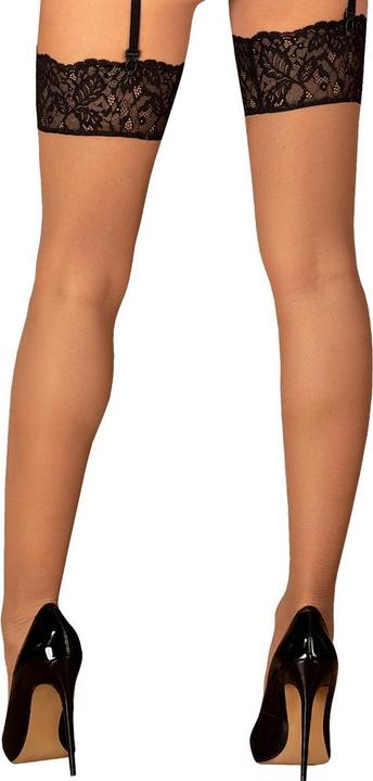 Produktbild Obsessive Bellastia Strapsstrümpfe Schwarz (L, M)