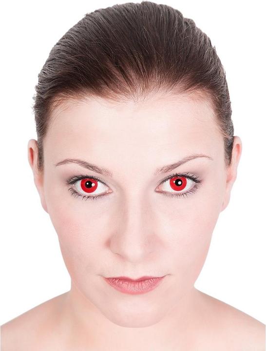 Produktbild Metamorph Satan Rote Monatslinsen Kontaktlinsen ohne Stärke (Rot)
