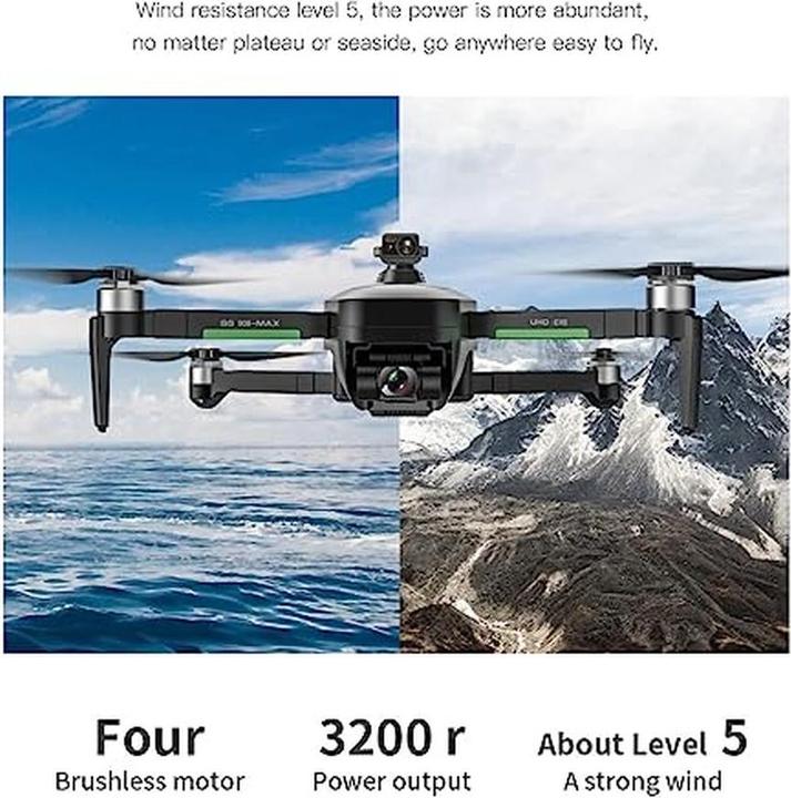 Produktbild Luxwallet Ai-Fly GPS Professionele Drone Obstakel Detectie - 4K Camera + Zoom - Gimbal - 5G WiFi FPV 1.2KM Ber (26 min)