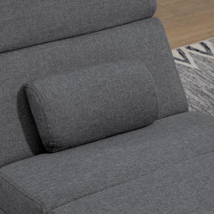 Produktbild Homcom Relaxliege mit Massagefunktion Polyester, Stahl Dunkelgrau