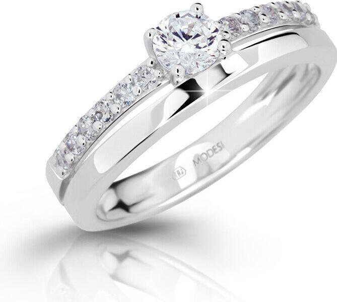 Produktbild Trolli Modesi - String ring with zircons M11102 - Circuit: 55 mm (55)