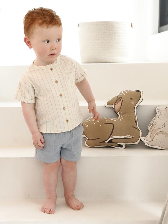 Immagine prodotto Vertbaudet Baby-Set: Hemd in Leinenoptik & Shorts (62)