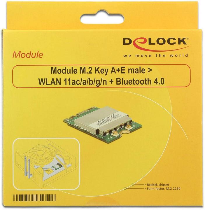 Produktbild Delock WLAN-AC M.2 Modul Key A+E (M.2 A Key)