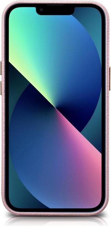 Actual product image iCarer litchi Premium leather case iPhone 14 Plus Magnetic leather case with magSafe pink (WMI142207 (Apple iPhone 14 Plus)