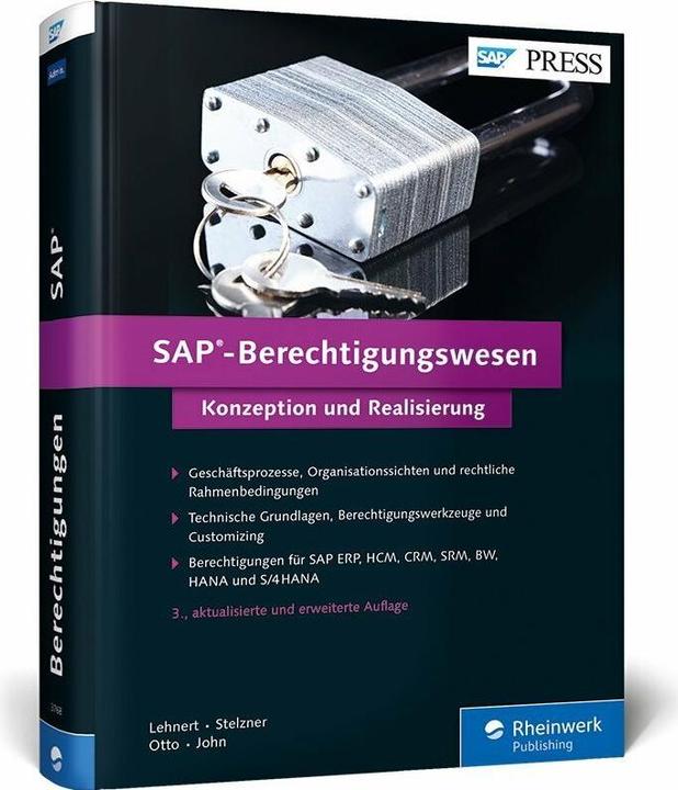 Produktbild SAP-Berechtigungswesen (Deutsch, Anna Otto, Peter John, 2016)