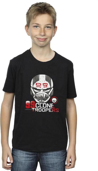 Actual product image Star Wars Boys The Bad Batch 99 Clone Troopers T-Shirt (116)