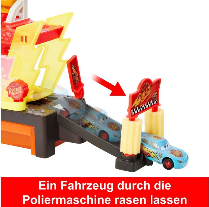 Actual product image Disney Pixar Cars Color Changers Lightning McQueen Autowaschanlage