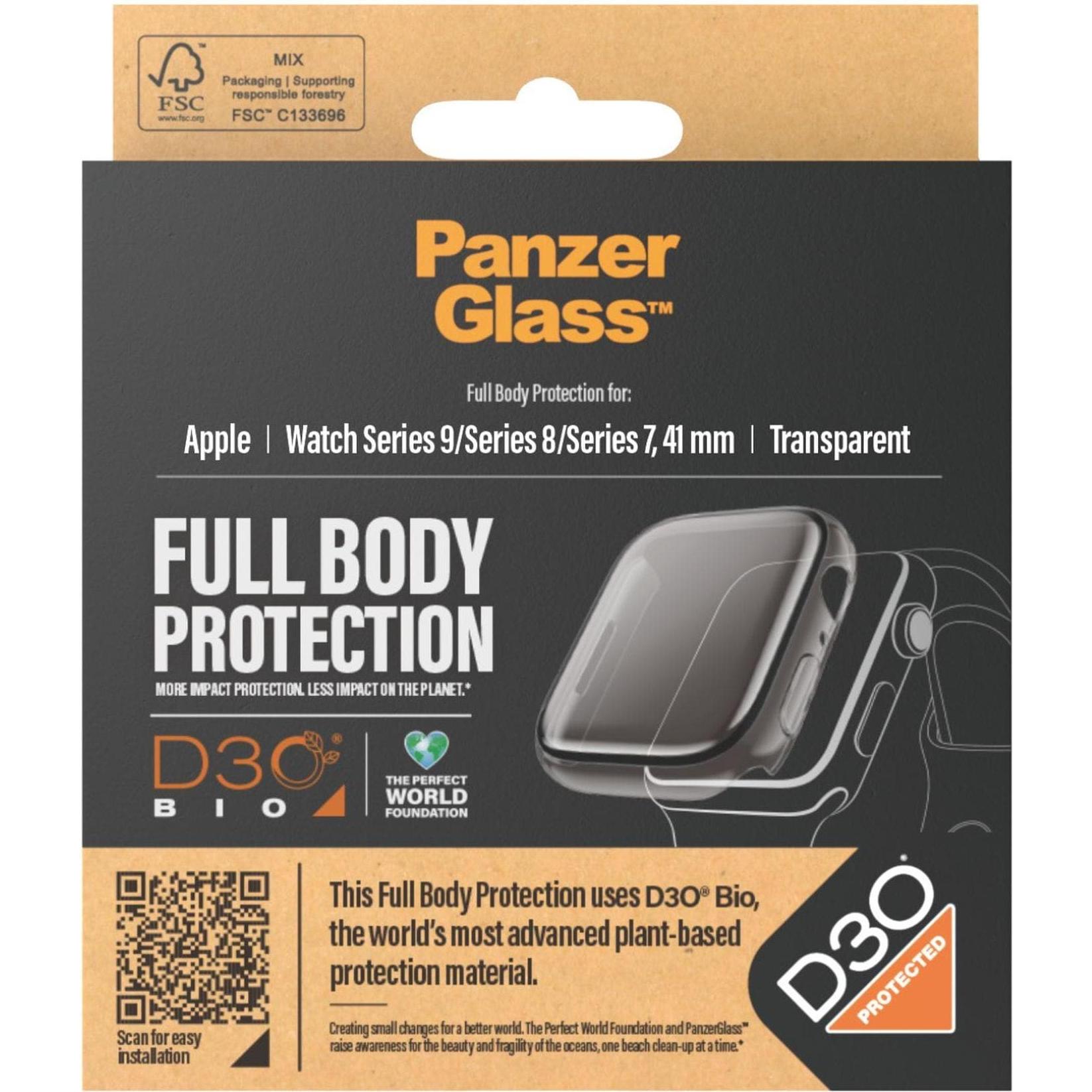 Thumbnail - PanzerGlass Screen Protector Full Body Apple Watch with D3O Series 2023 41mm, Smartwatch Schutzfolie, Transparent