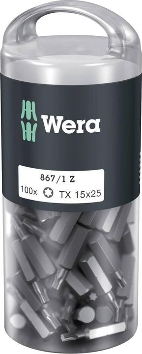 Image du produit Wera 867/1 Z TX 15 x 25 mm DIY-Box (1=100) (Hexagonale (hexagonal))