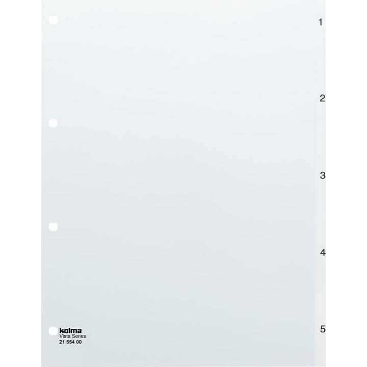 Image du produit Kolma Intercalaire A4 Vista 1-5 5 pièces transparent incolore