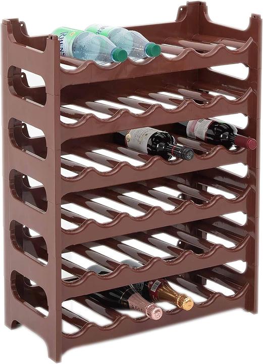 Image du produit Novaliv Étagère à boissons Système d'étagères pour bouteilles (60 x 28 x 14 cm, 36 bouteilles)