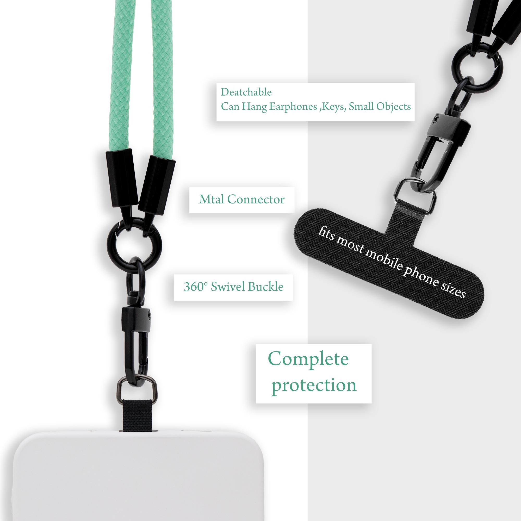 Thumbnail - Cadorabo Handykette für Samsung Galaxy A8 PLUS 2018 Necklace Hülle mit verstellbarem Kordelband, Handykette, Türkis