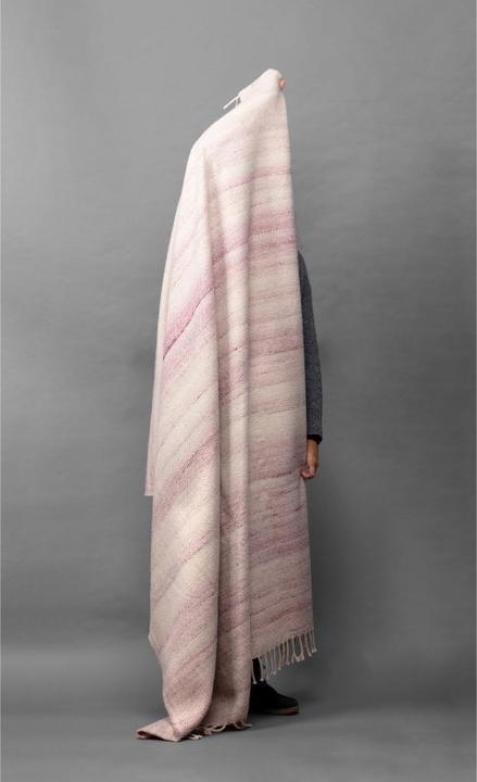 Produktbild MojaMajo Wolldecke Carla 150x200 cm, Grün meliert (150 x 200 cm)