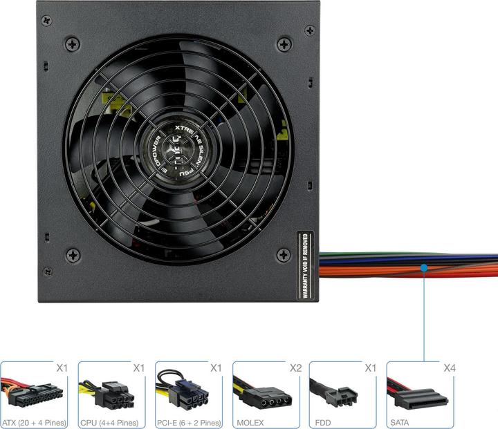Actual product image Tooq Technology TQEP-550SP (550 W)