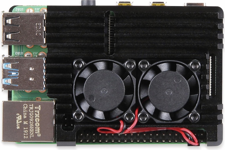 Produktbild Joy-it Armor Case Block Active für Raspberry Pi 4