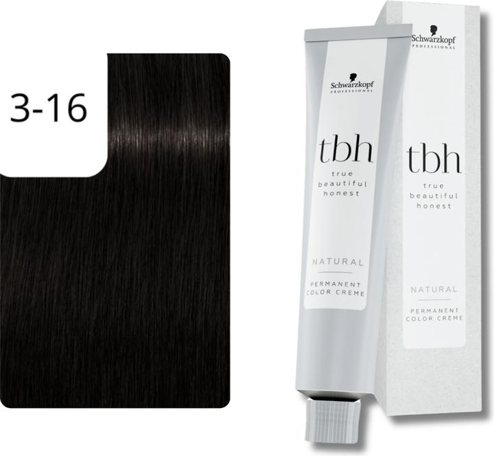 Immagine prodotto Schwarzkopf true beautiful honest - Cioccolato Cendré marrone scuro 3-16C Dark Brown Cendré (Marrone)