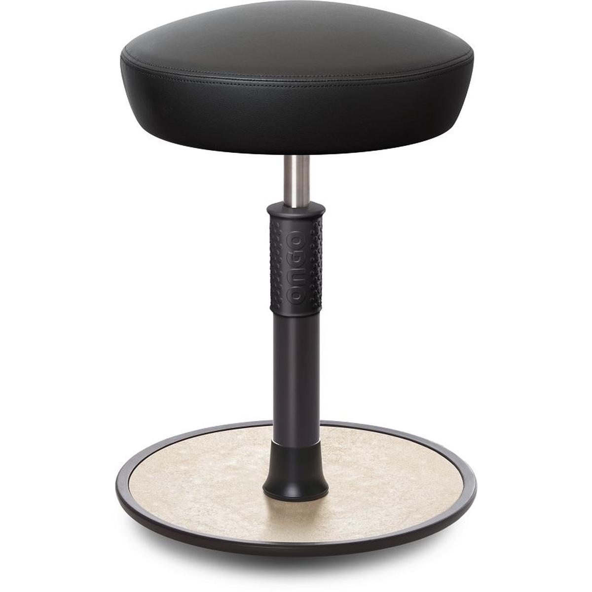 Ongo, Bürostuhl, Sitz- Stehhocker Free Regular Hutsitz skai Kunstleder schwarz schwarz /creme