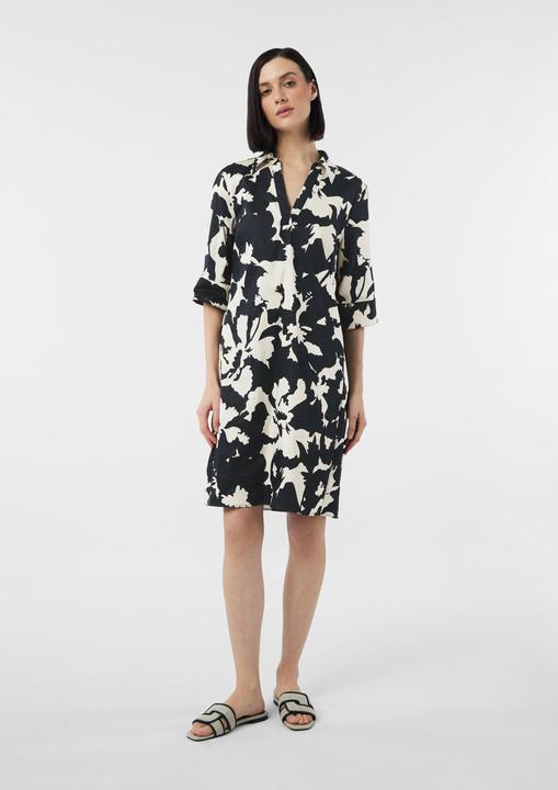 Immagine prodotto Comma Kleid Kurzes Popeline-Kleid mit Hemdkragen und All-over-Print (38)