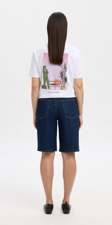 Actual product image Selected Femme Baumwoll Print T-Shirt (L)