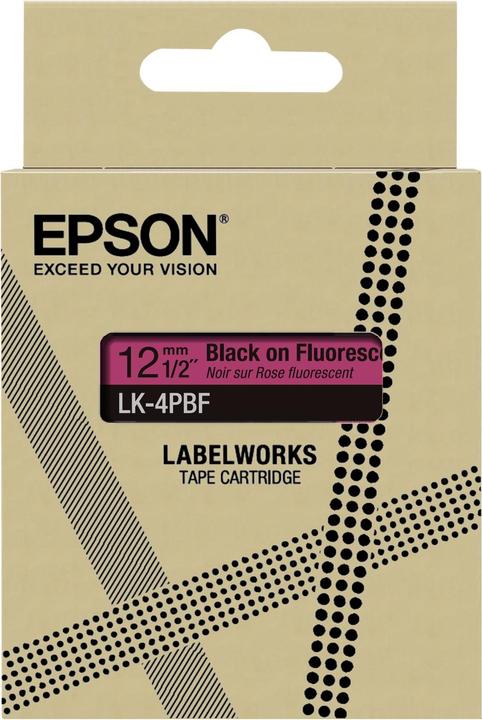 Produktbild Epson Fluorescent Pink/Black 12mm LK-4PBF (1.20 cm, Rosa)