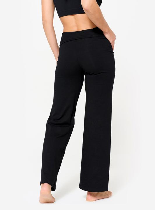 Actual product image Kimjaly Hose Damen für sanftes Yoga hoher Taillenbund - ultraschwarz (W28/L31)