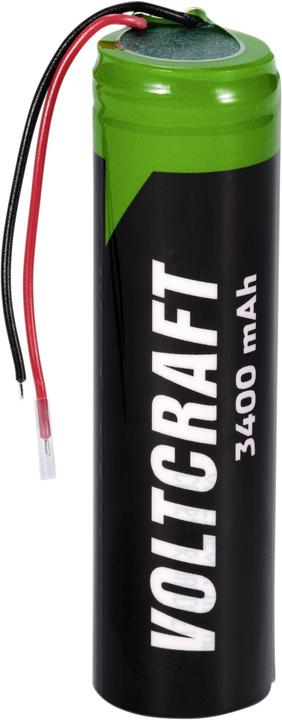 Actual product image Voltcraft VC-18650PCM Spezial-Akku 18650 Kabel Lithium 3.6 V 3400 mAh (1 pcs., 18650, 3400 mAh)