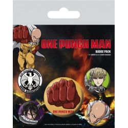 Actual product image Pyramid ONE PUNCH MAN - Pack 5 Badges - Destructive