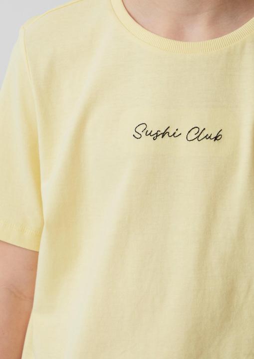 Produktbild S.Oliver T-Shirt T-Shirt mit Stickerei und Rücken-Print (134, 140)