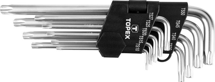 Produktbild Topex Rinkinys langer Fünfkantschlüssel für Durchflussmesser TS10-TS50 9-tlg. (35D951)