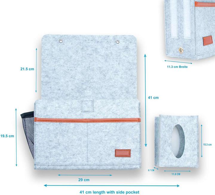 Actual product image Intirilife Bedside table bag (41 x 11.30 x 19.50 cm)