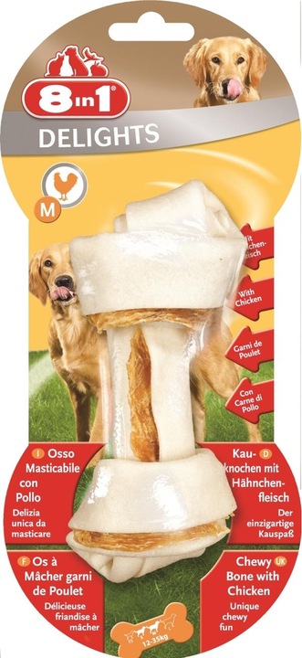 Produktbild 8in1 Delights Kauknochen M (Adult, 1 Stk., 70 g)