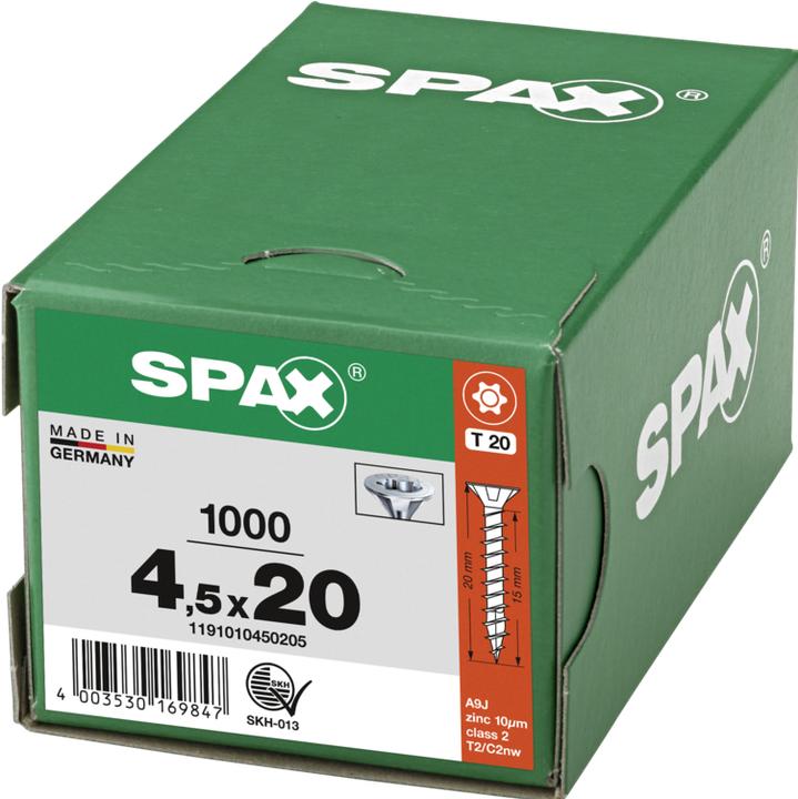 Produktbild Spax Spanplattenschrauben (1000 Schrauben pro Stück)