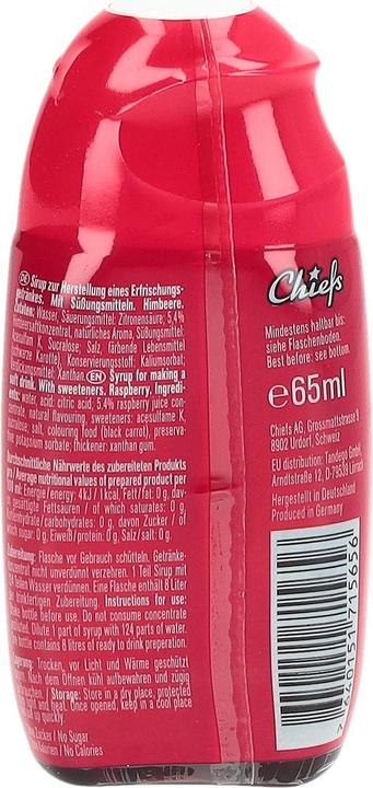 Immagine prodotto Chiefs Zero Syrup (1 x 6 cl)