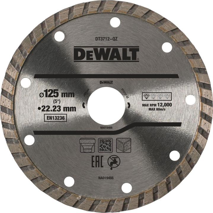 Produktbild DeWalt DT3712QZ Diamantklinge TurboRadkranzdiamanttrennscheibe