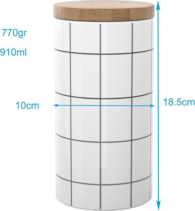 Actual product image Intirilife Storage tin 1000 ml capacity (1 l)