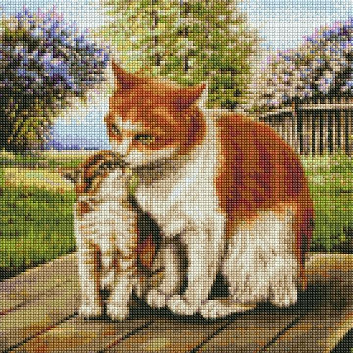 Ideyka Diamond Painting - Mutterwärme mit Rahmen 40 x 40 cm