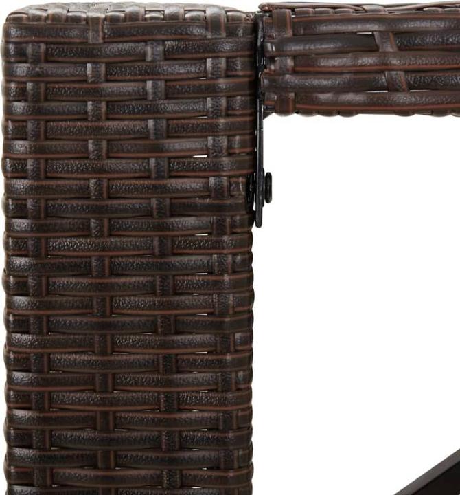 Produktbild vidaXL Bartisch mit Glasplatte (105 x 80 x 110 cm)