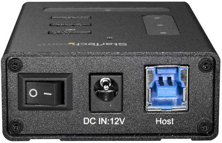 Actual product image StarTech 4 Port USB Hub - Metal - USB-A to 3x USB-A and 1x USB-C - USB 3.0 - Industrial USB Hub - USB... (USB-C, 4 ports)