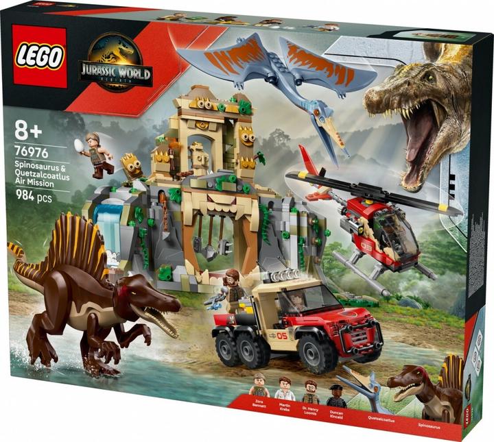 Immagine prodotto LEGO Mattoncini Jurassic World 76976 Spinosaurus e Quetzalcoatlus Missione aerea (76976, LEGO Jurassic World)