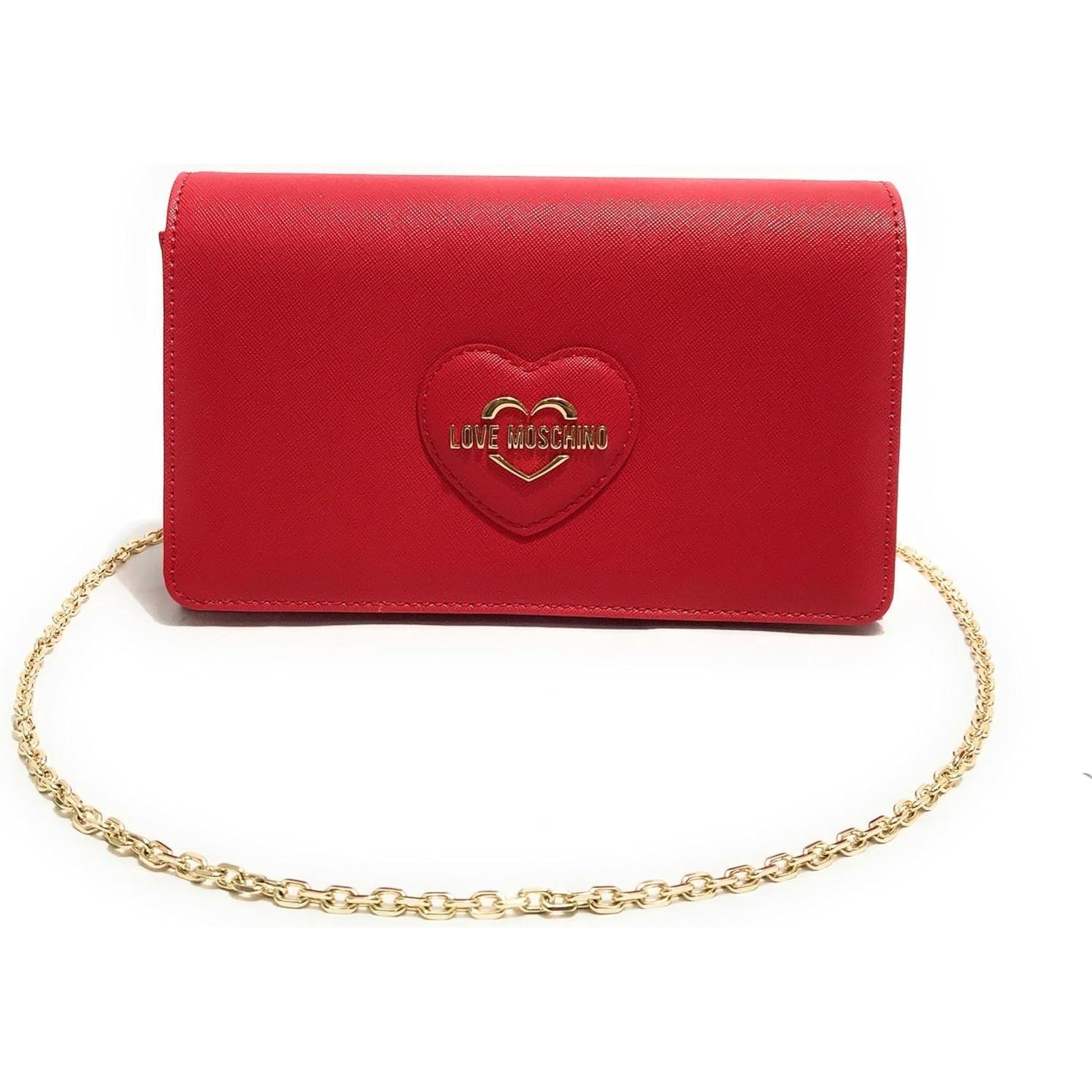Love Moschino Donna Rosso Donne, Borsetta, Borsa A Spalla In Pelle Sintetica Rossa,