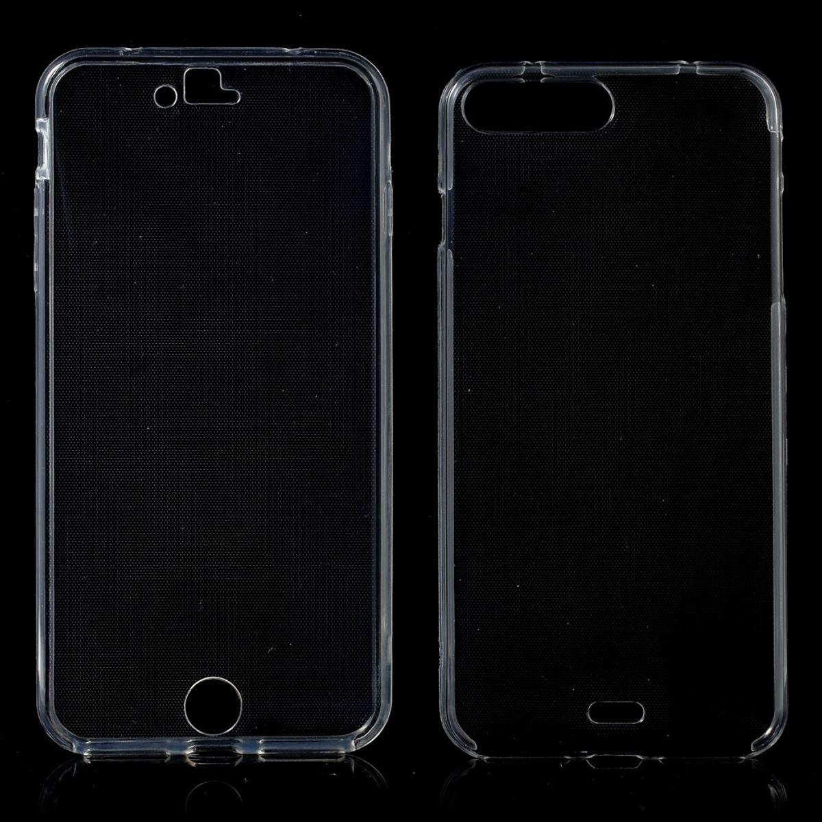 König Design Apple iPhone 8 Plus Full Body 360 Silikon Schutzhülle Handyhülle Case Hülle Klar (Apple iPhone 8 Plus), Sma...