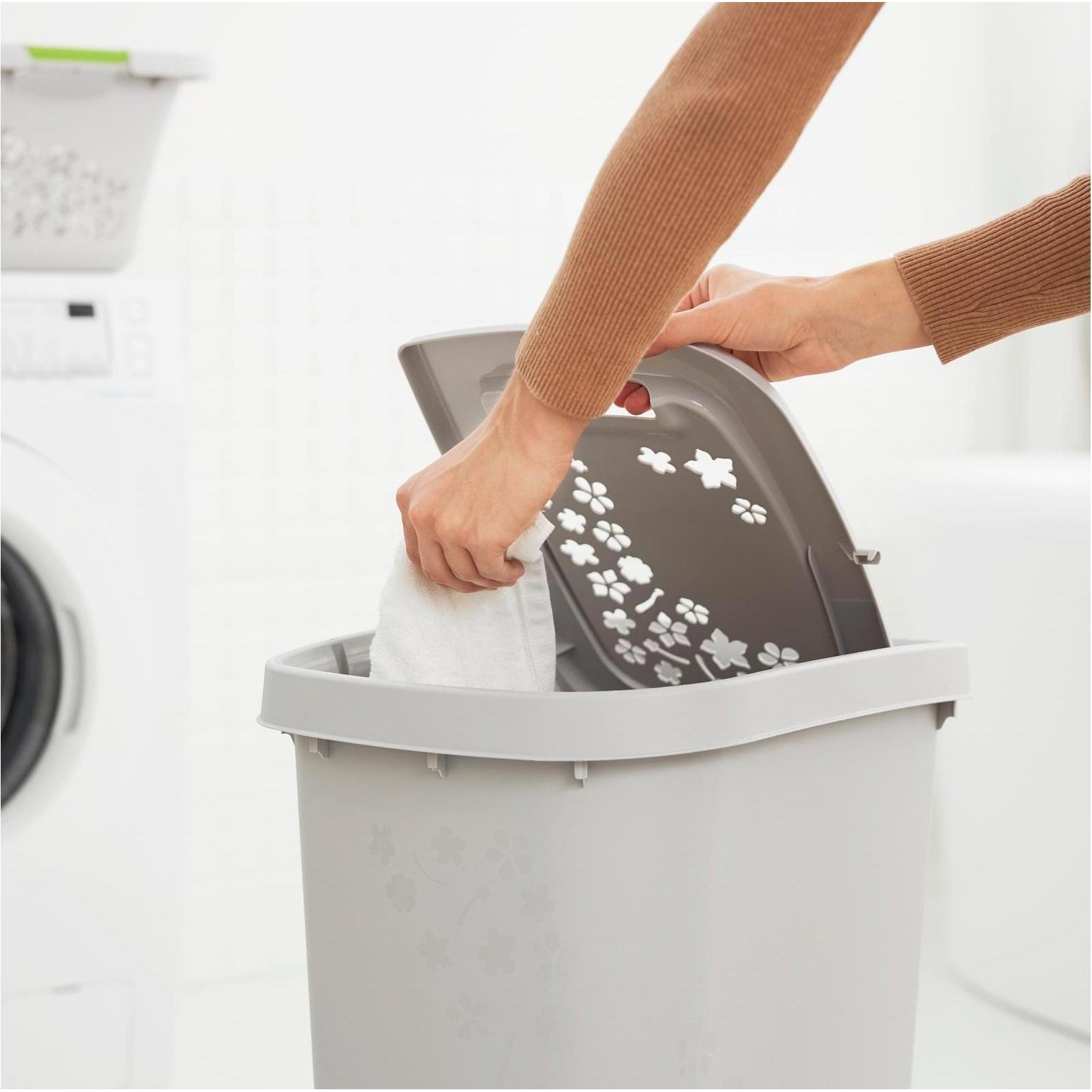 Thumbnail - Rotho, Wäschekorb, Flowers (55 l)