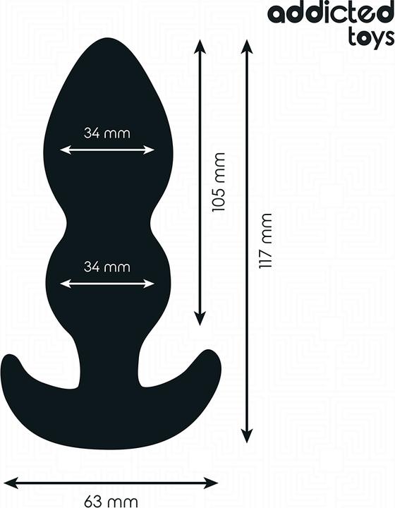Produktbild Addicted toys - ANALSTECKER GRÃ–SSE L 11,7 CM