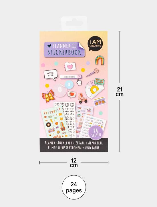 Produktbild I Am Creative Planner Stickerbook II (24 Sticker)