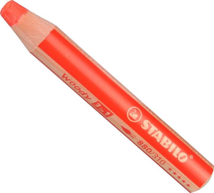 Actual product image STABILO woody 3 in 1 coloured pencil (Red, 1 x)