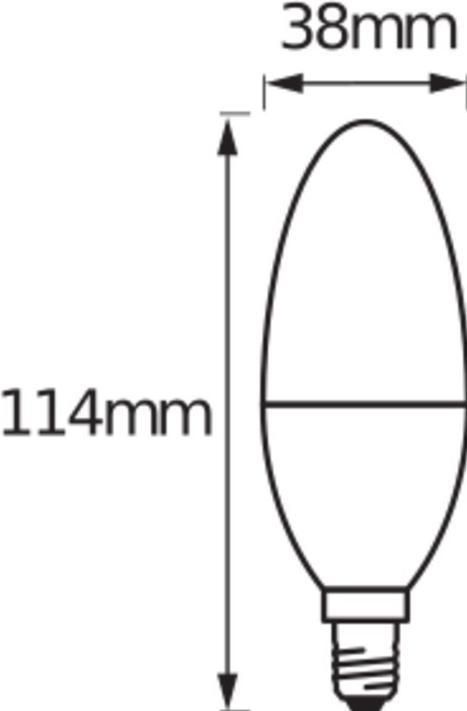 Actual product image Ledvance Smart+ Candle (E14, 6 W, 470 lm, 1 x, F)