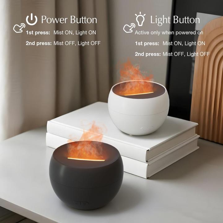 Produktbild Fellhof Aroma Diffuser mit Flammeneffekt, 2er-Set (150 ml)