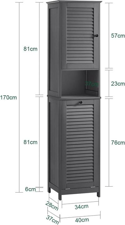 Actual product image SoBuy Bathroom tall unit