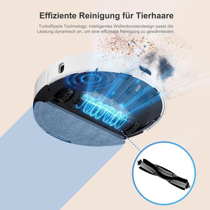 Produktbild Airrobo Robotstaubsauger mit Wischfunktion, automatischer Entleerung und App-Steuerung (2600 Pa, Wischtuch)