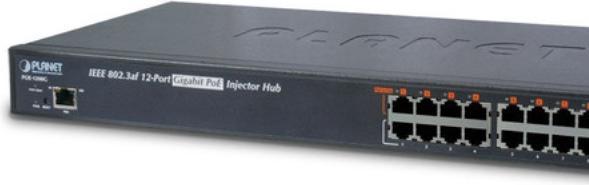 Image du produit Planet Hub d'injection POE-1200G Power Over Ethernet (802.3af (PoE), 802,3at (PoE+), 220 W)